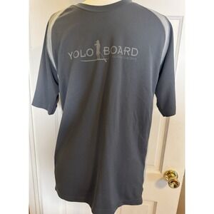 ALO Men's Shirt Large YOLO Logo Gray